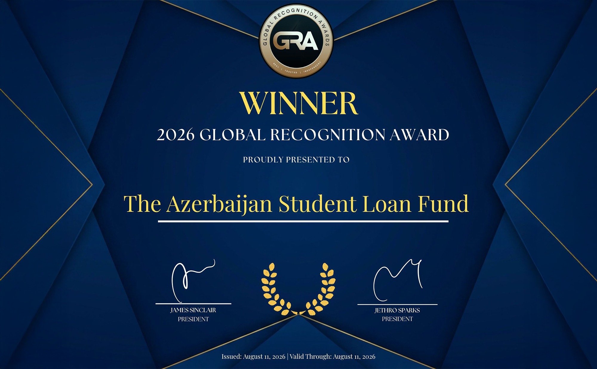ТTKF удостоен награды «2026 Global Recognition Award»